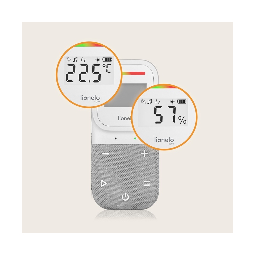 Lionelo - Écoute-bébé audio rechargeable sans fil BABYLINE 2.3 5V