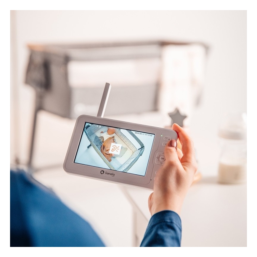 Lionelo - Écoute-bébé avec moniteur BABYLINE 6.2 5V 3600 mAh