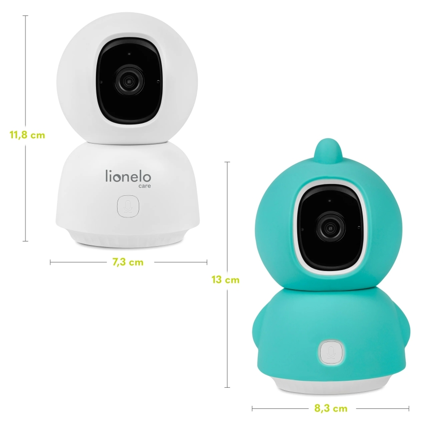 Lionelo - Écoute-bébé intelligent BABYLINE VIEW Wi-Fi 5V Blanc