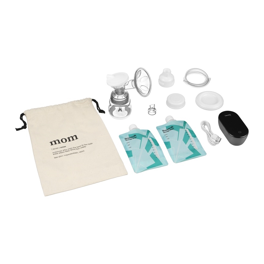 Lionelo - Elektrische, wiederaufladbare Muttermilchpumpe FIDI GO, 5 V, 1200 mAh, 150 ml