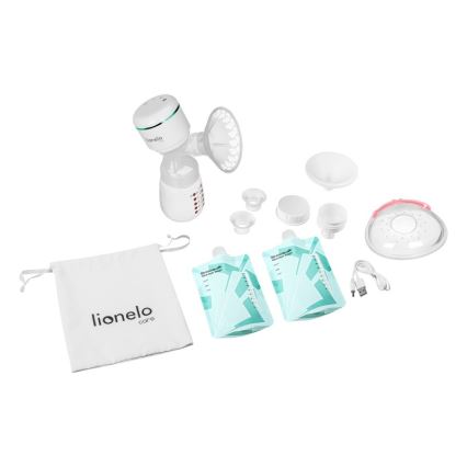Lionelo - Elektrische wiederaufladbare Brustmilchpumpe FIDI PLUS 5V 1200 mAh 180 ml