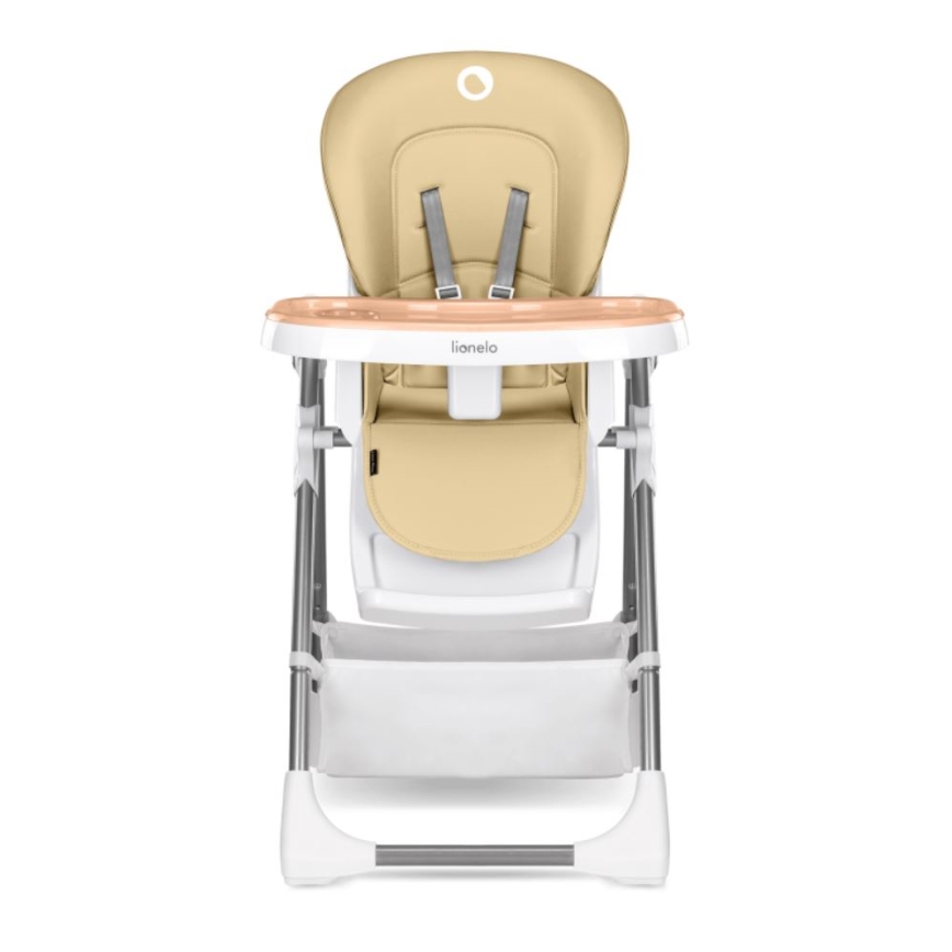 Lionelo - Esstischstuhl für Kinder LINN PLUS weiß/beige