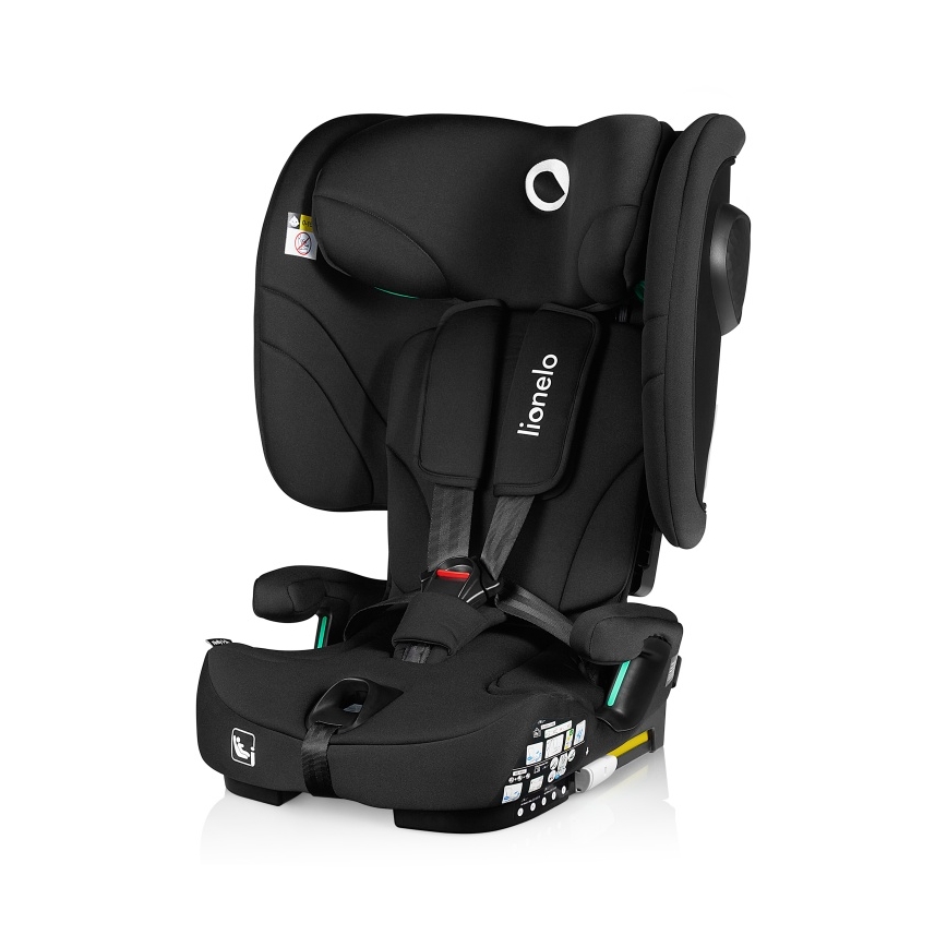 Lionelo - Faltbarer Kindersitz NELLY i-Size 76-150 cm Black Carbon