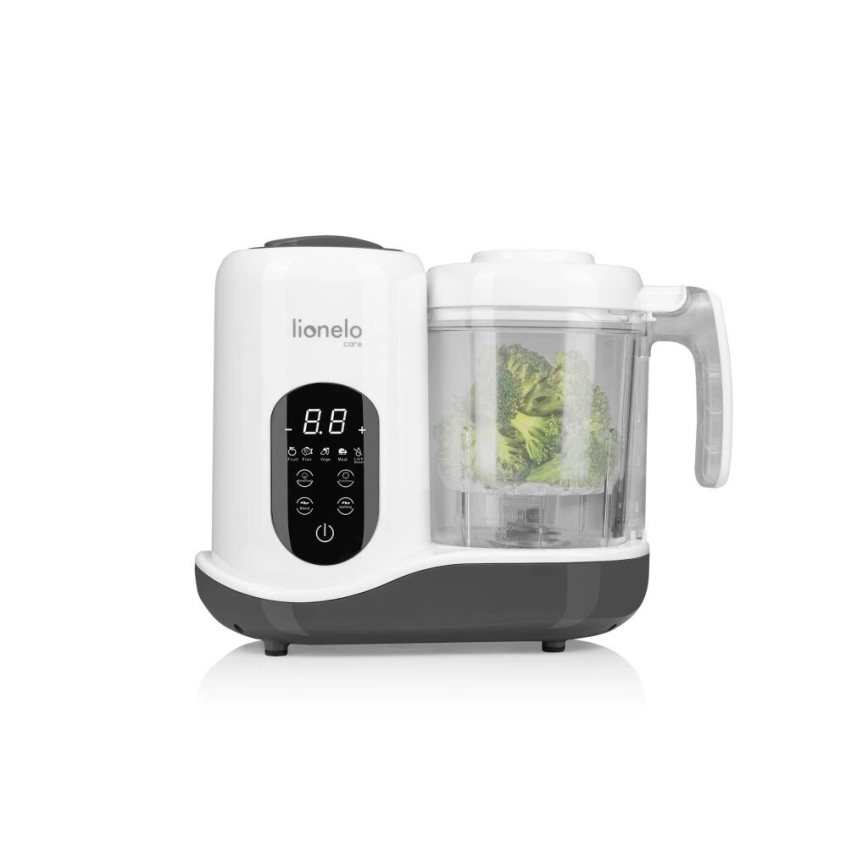Lionelo - Fornello a vapore 5in1 BABYMENU 110W/230V bianco/grigio