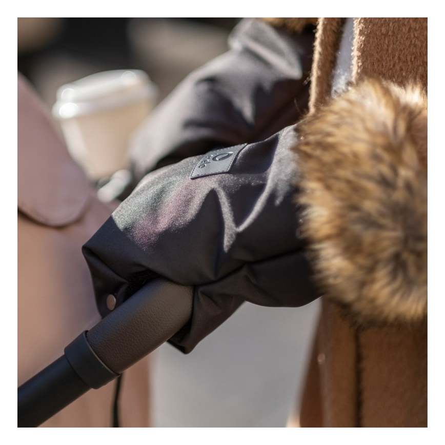 Lionelo - Handmuff für Kinderwagen HANDMUFF Schwarz