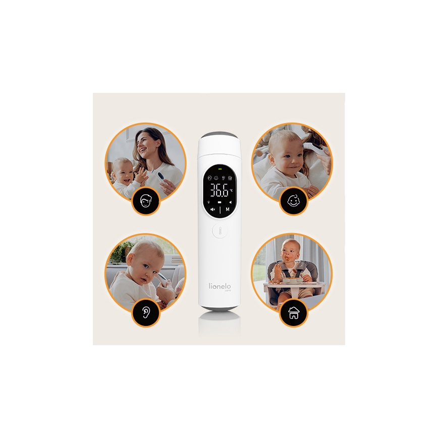 Lionelo - Infrarot-Thermometer FEVERSCAN 2xAAA