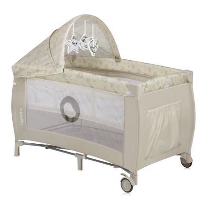 Lionelo - Kinder-Reisebett SVEN PLUS beige