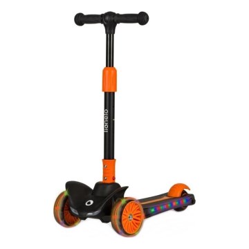Lionelo - Kinder-Tretroller TIMMY 3xAA orange/schwarz