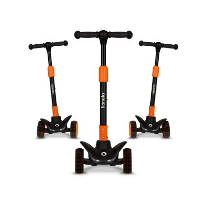 Lionelo - Kinder-Tretroller TIMMY 3xAA orange/schwarz