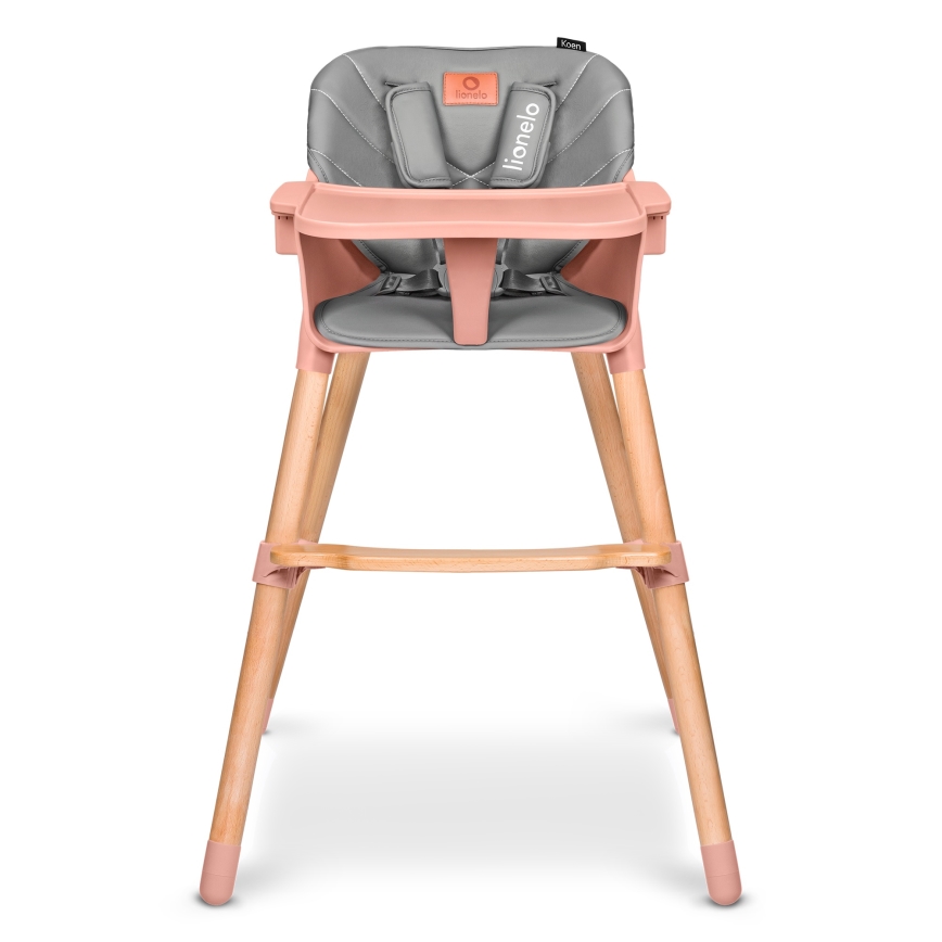 Lionelo - Kinderhochstuhl 2-in-1 KOEN Pink Rose
