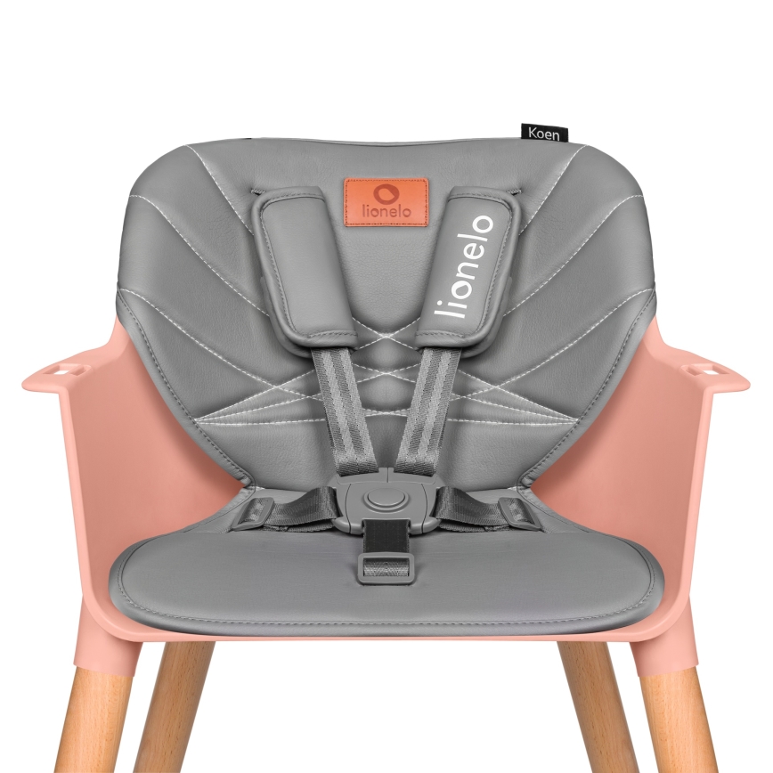 Lionelo - Kinderhochstuhl 2-in-1 KOEN Pink Rose