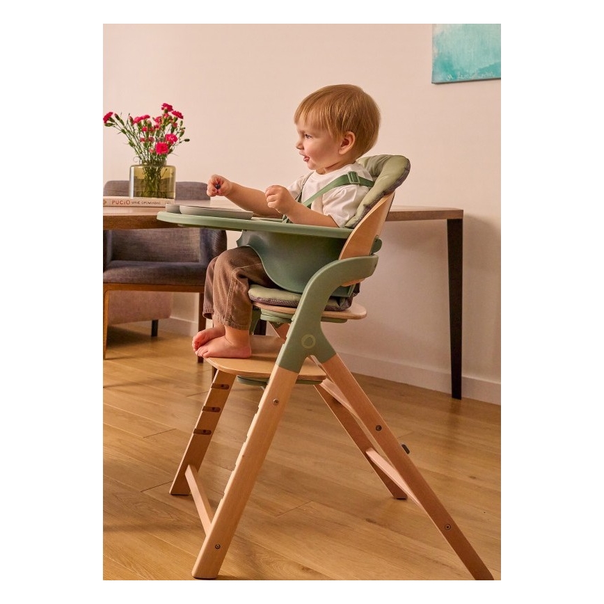 Lionelo - Kinderhochstuhl 3-in-1 MEGAN Green Wood