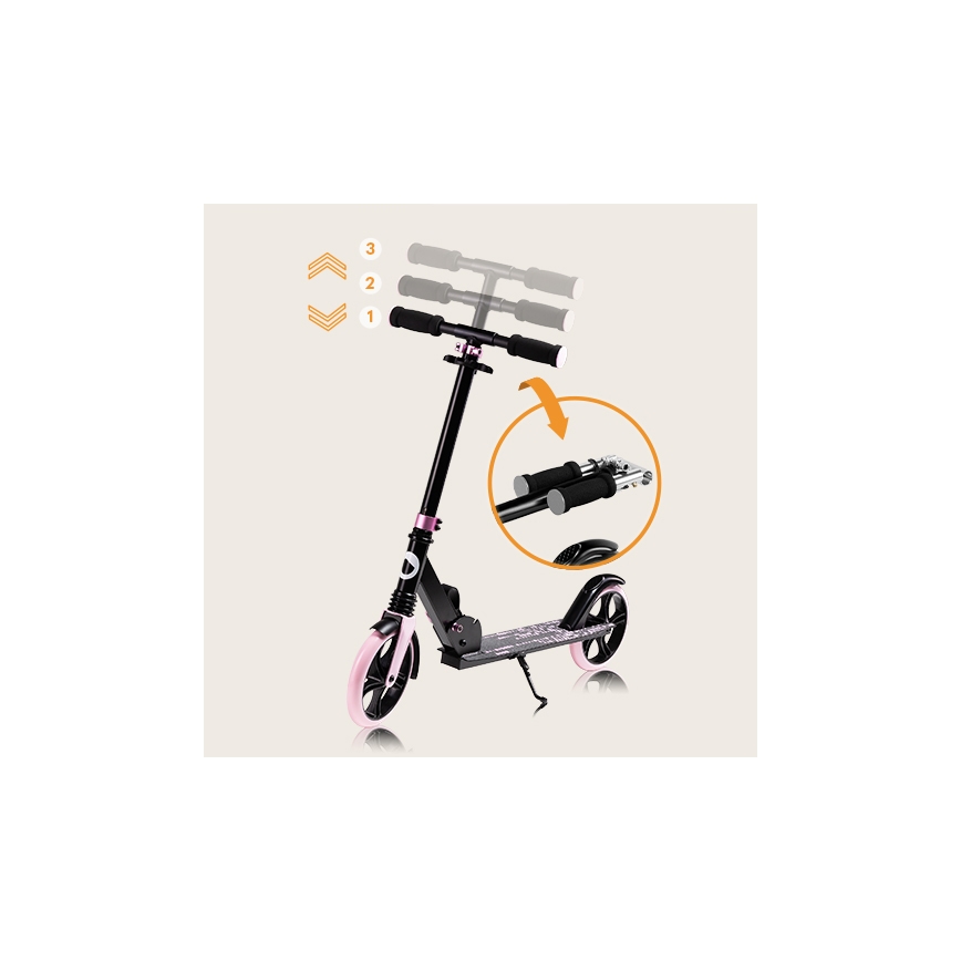 Lionelo - Kinderroller LUCA schwarz/rosa