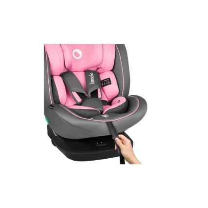 Lionelo - Kindersitz BASTIAAN i-Size 40-150 cm grau/rosa
