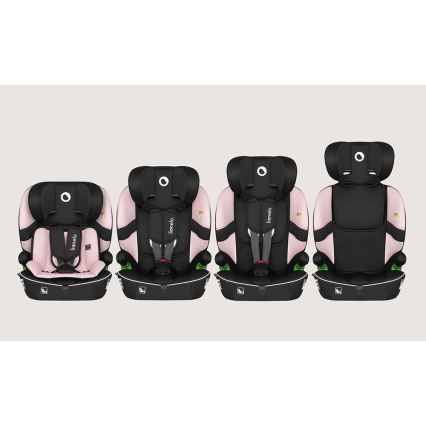 Lionelo - Kindersitz BILLY i-Size 76-150 cm Babyrosa