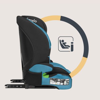 Lionelo - Kindersitz LEVI FIX i-Size 76-150 cm Kobaltblau