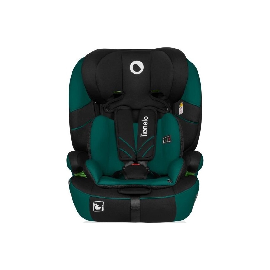 Lionelo - Kindersitz LEVI ONE i-Size 76-150 cm schwarz/grün