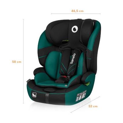 Lionelo - Kindersitz LEVI ONE i-Size 76-150 cm schwarz/grün