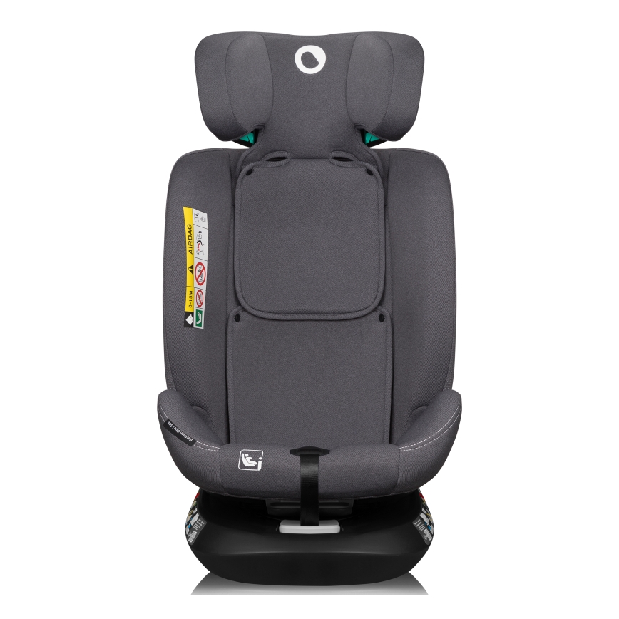 Lionelo - Drehbarer Kindersitz mit Basis BASTIAAN ONE i-Size 40-150 cm Steingrau