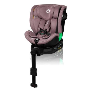 Lionelo - Kindersitz mit Basis, drehbar HARMONY i-Size 40-150 cm rosa