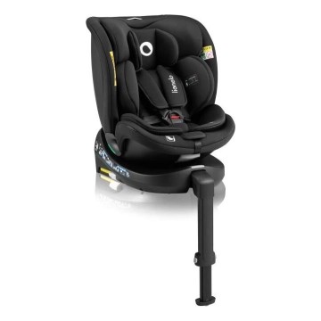Lionelo - Kindersitz mit Basis, drehbar NAVY i-Size 40-150 cm schwarz