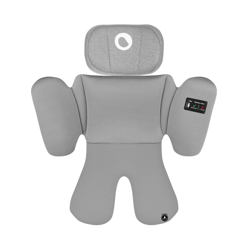 Lionelo - Kindersitz mit drehbarer Basis BRAVE i-Size 40-150 cm Grey Stone