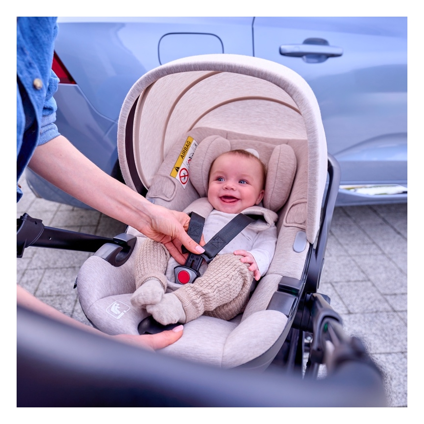 Lionelo - Kindersitz MOXIE i-Size 40-87 cm Sandbeige