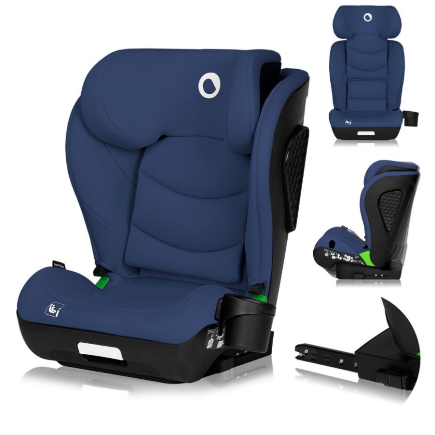 Lionelo - Kindersitz NEAL i-Size 100-150 cm Navyblau