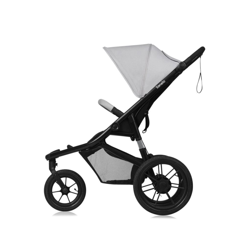 Lionelo - Kinderwagen AZURA schwarz/grau