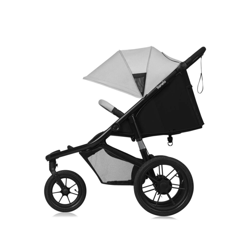 Lionelo - Kinderwagen AZURA schwarz/grau