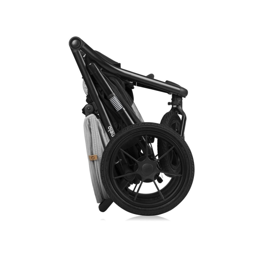 Lionelo - Kinderwagen AZURA schwarz/grau