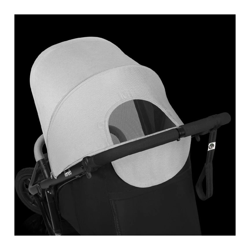 Lionelo - Kinderwagen AZURA schwarz/grau