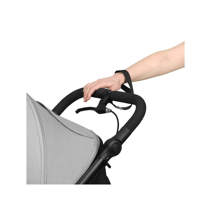 Lionelo - Kinderwagen AZURA schwarz/grau