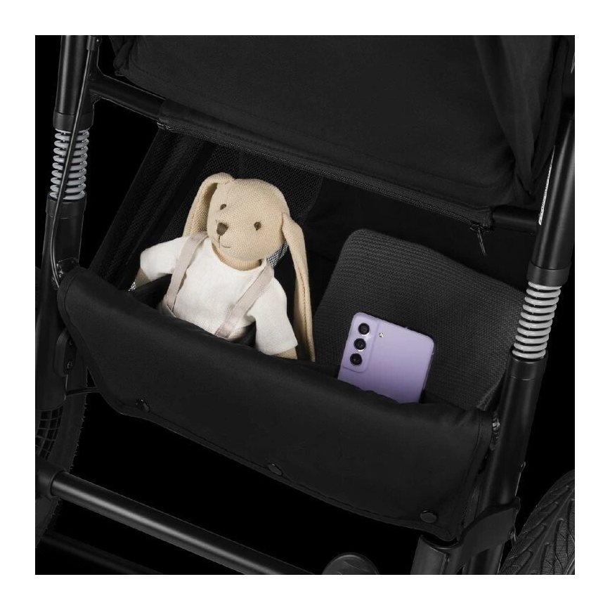 Lionelo - Kinderwagen AZURA schwarz/grau