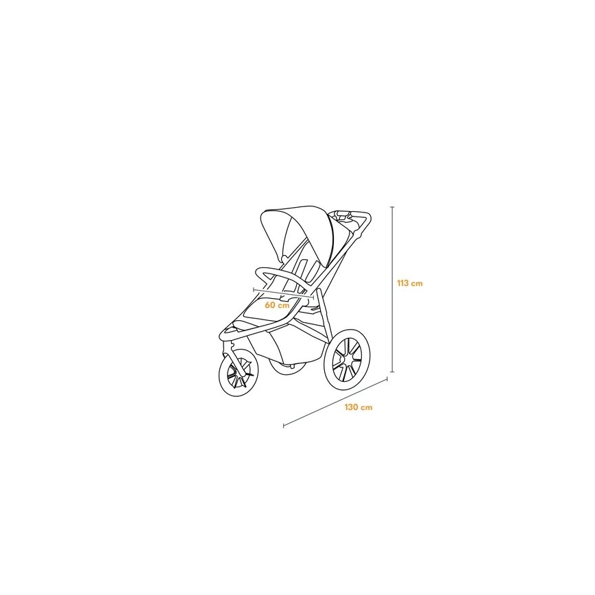 Lionelo - Kinderwagen AZURA schwarz/grau