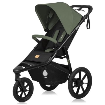 Lionelo - Kinderwagen AZURA schwarz/grün