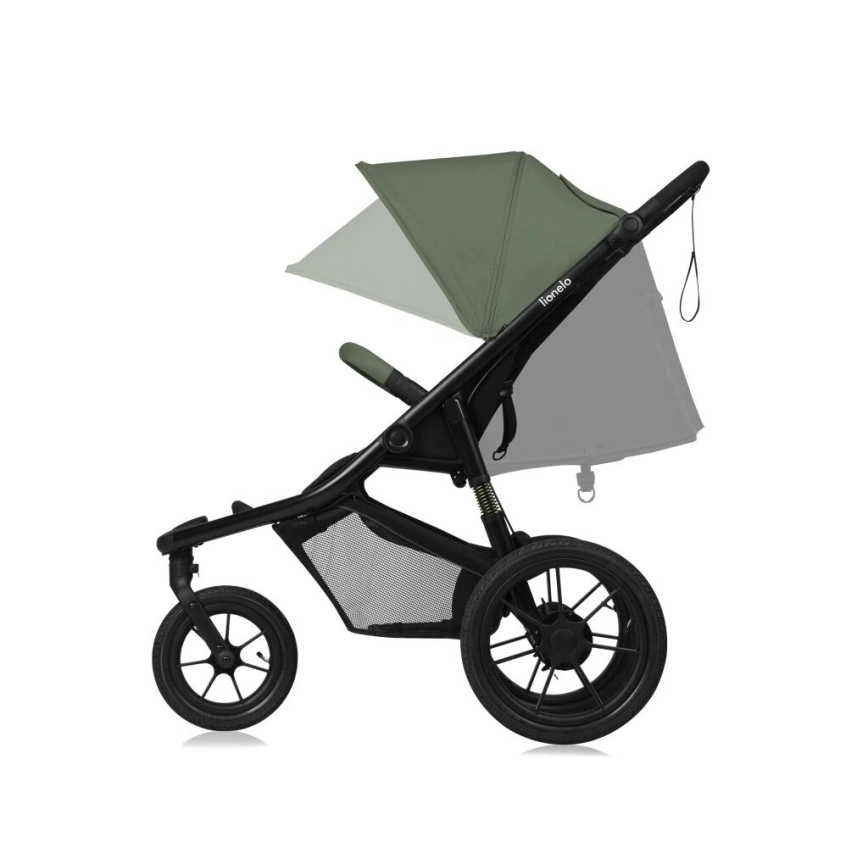 Lionelo - Kinderwagen AZURA schwarz/grün
