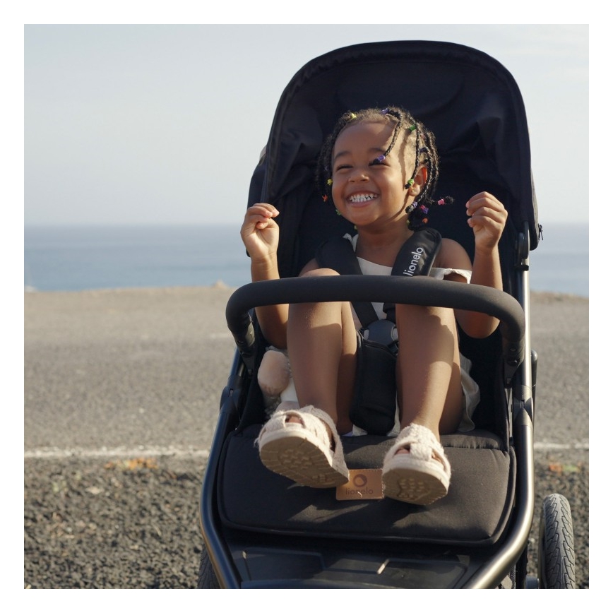 Lionelo - Kinderwagen AZURA schwarz