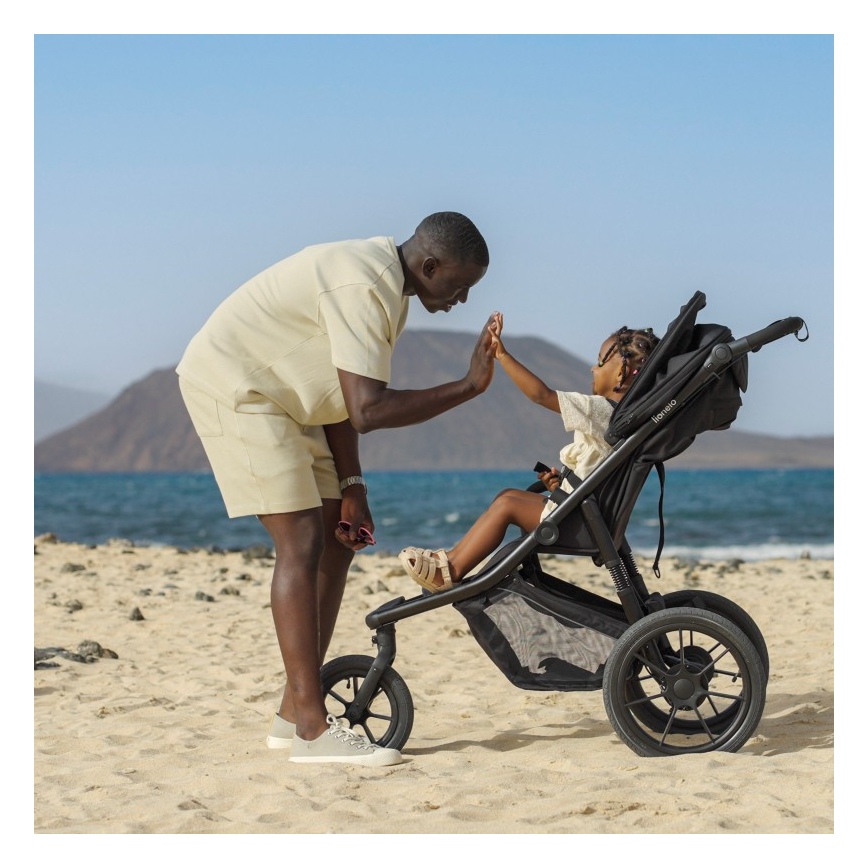Lionelo - Kinderwagen AZURA schwarz