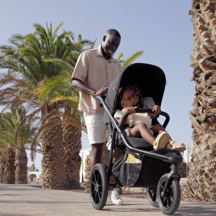 Lionelo - Kinderwagen AZURA schwarz