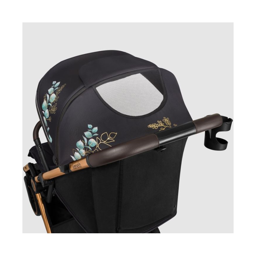 Lionelo - Kinderwagen CLOE schwarz/blau/golden