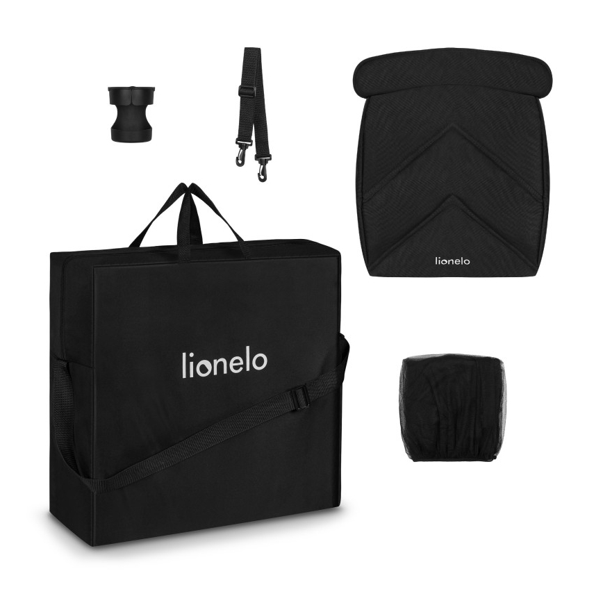 Lionelo - Kinderwagen CLOE schwarz/golden