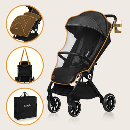 Lionelo - Kinderwagen CLOE schwarz/grau