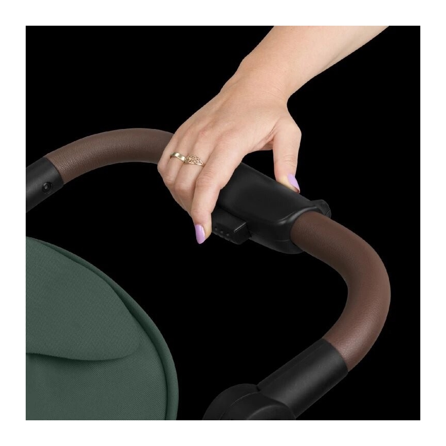 Lionelo - Kinderwagen EMMA ONE grün/schwarz