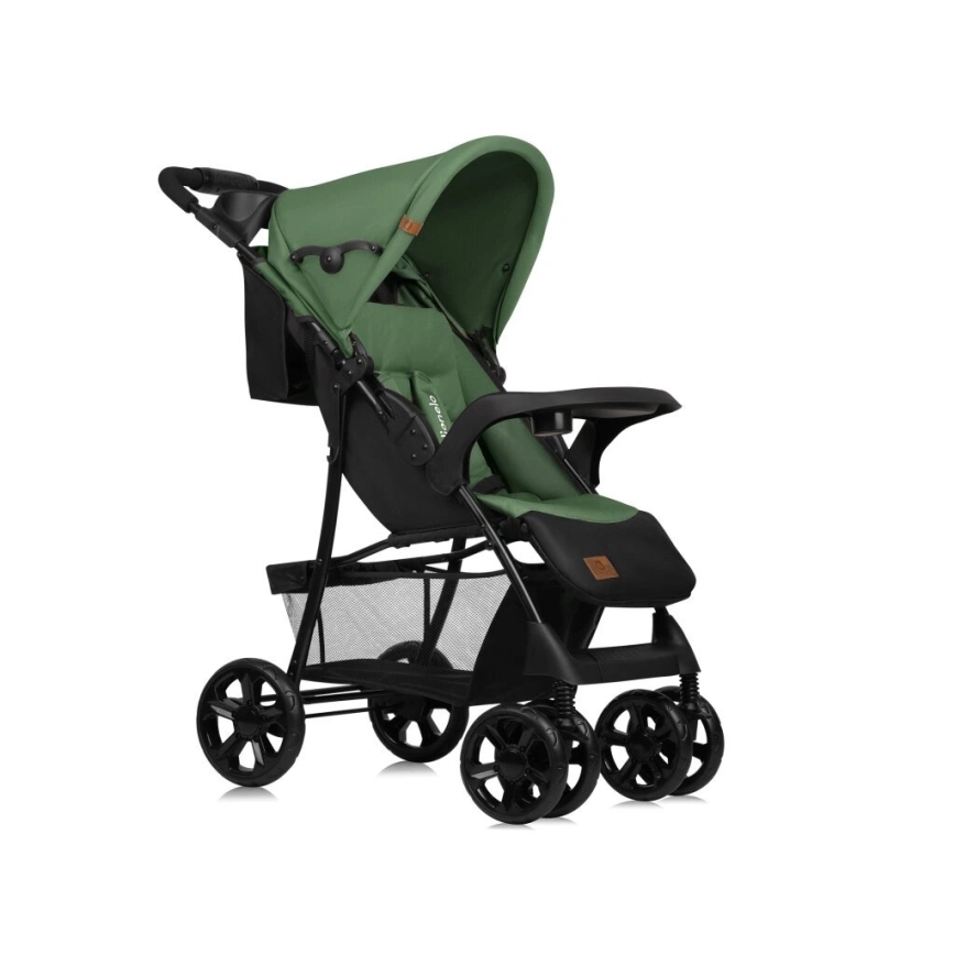 Lionelo - Kinderwagen EMMA PLUS grün/schwarz