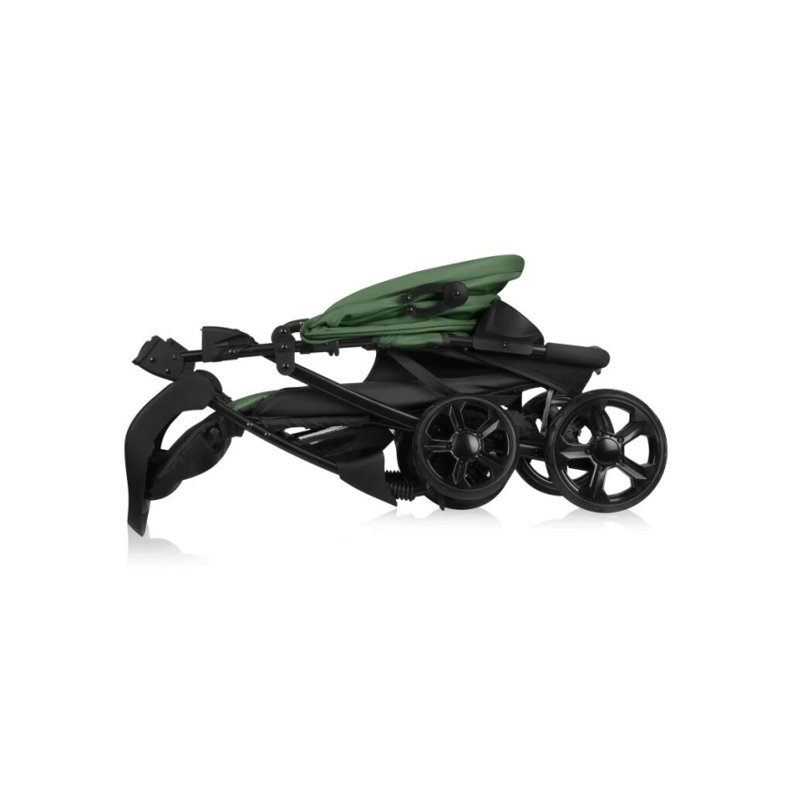 Lionelo - Kinderwagen EMMA PLUS grün/schwarz