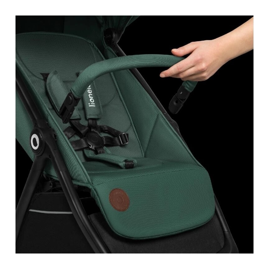 Lionelo - Kinderwagen INGRID grün/schwarz