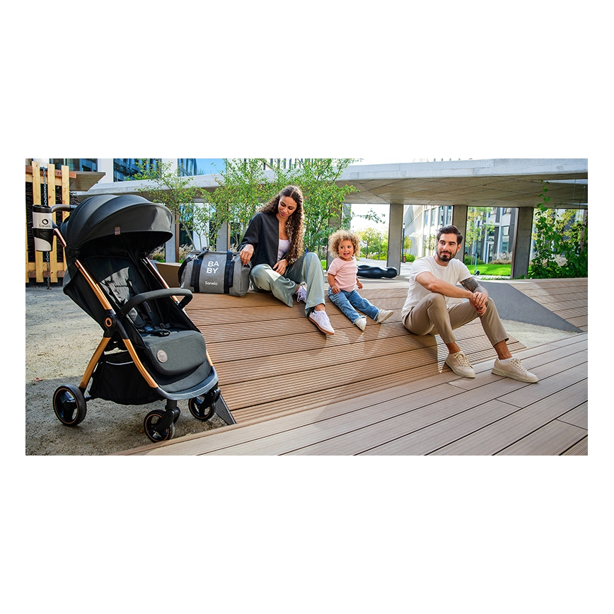Lionelo - Kinderwagen INGRID schwarz