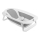 Lionelo - Klappbare Baby-Badewanne mit Thermometer BABY BUBBLE 2x LR44 Taubengrau