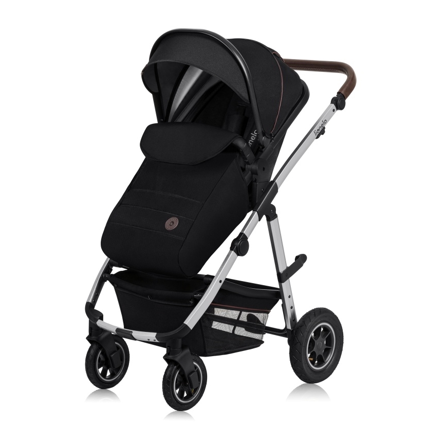 Lionelo - Kombi-Kinderwagen 2-in-1 AMBER Black Silver